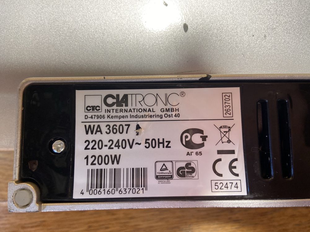 Gofrownica clatronic 1200w st bdb