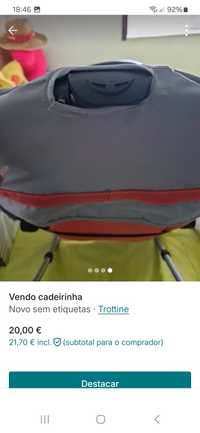 Vendo cadeirinha de bebe