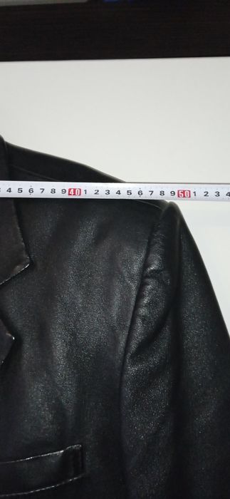 Пиджак кожаный мужской.