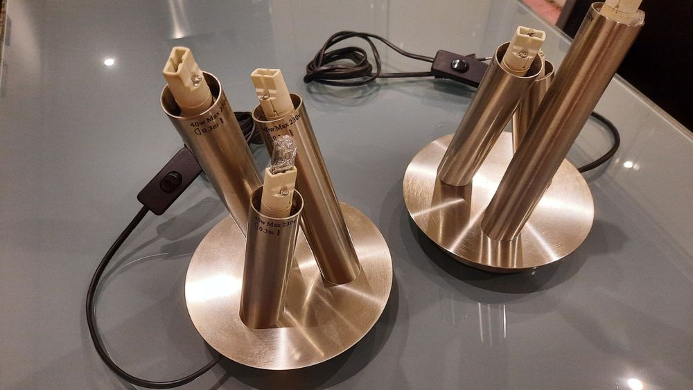 Candeeiros mesa cabeleireiro em aço inox