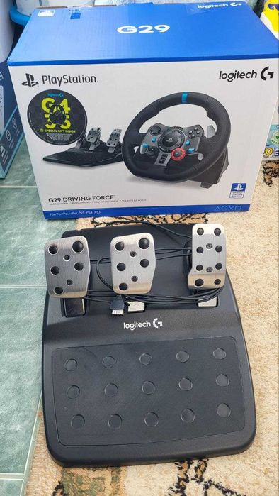 Ігрове Кермо Logitech G29 Racing for PS4/PS5 та PC (чорний) + гарантія