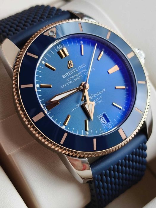 Nowy Breitling Superocean Heritage B20 Stal / Różowe złoto / 2023r