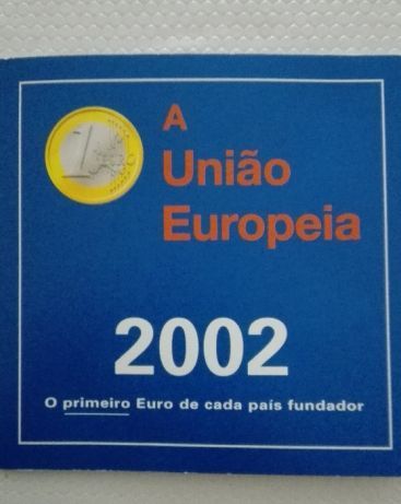 12 Primeiras Moedas de 2002  de 1€ dos Países fundadores