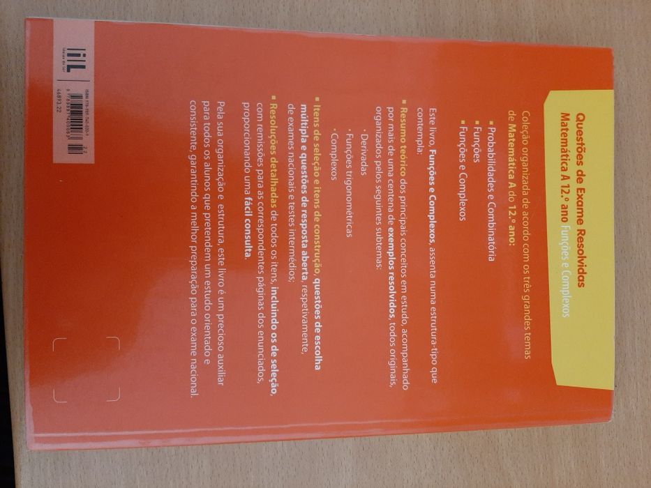 Livro Questões de Exame Resolvidas -Matemática A- Funções e Complexos