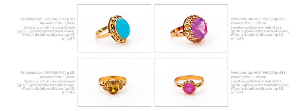 Złoty Pierścionek - 14K - 5,49g - KORAL - WARMET - KRAKÓW