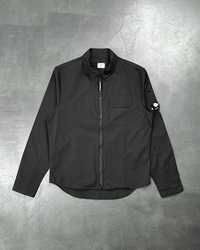 Сорочка C.P. Company Garment Dyed Gabardine Zip Shirt Jacket Black