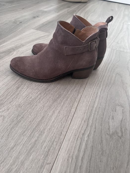 Botim salto 4 cm cor caqui nr39