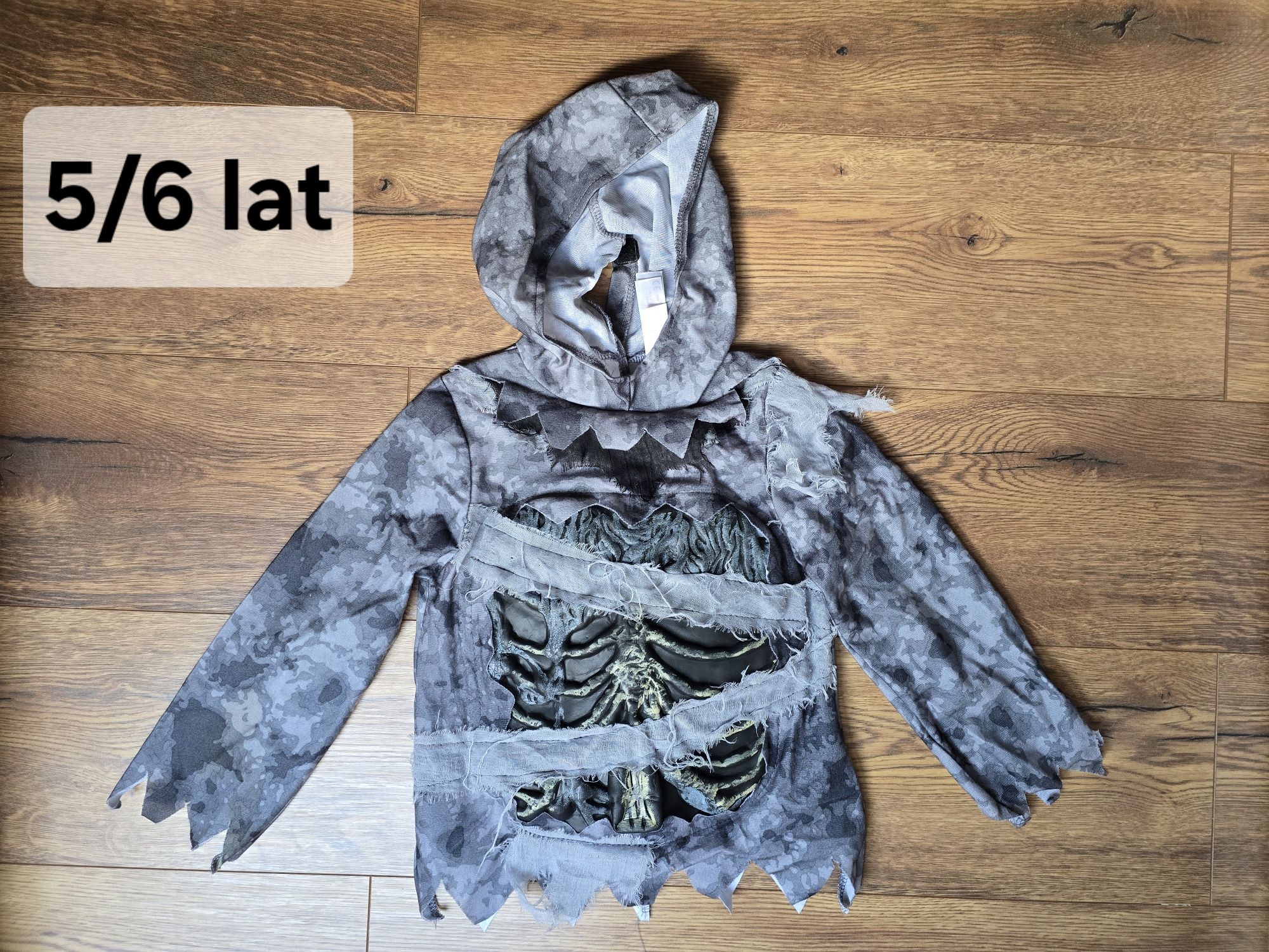 Bluzka przebranie zombie mumia bal karnawał 110-116, 5-6 lat
