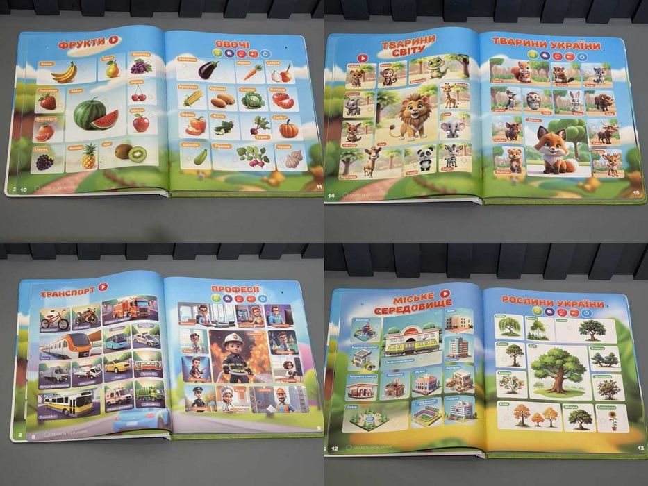 Книга інтерактивна Віммельбух WToys укр озвучка 28тем(99927) Розд/Дроп