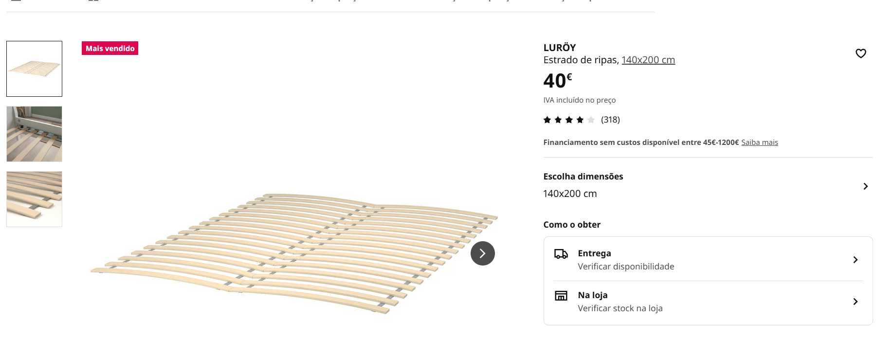 Cama + Colchão + Estrado (cama completa)