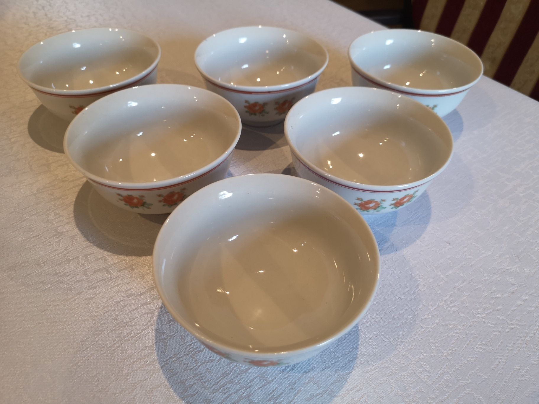 Zestaw misek koreańskich 6 szt z porcelitu kamionki d.p.r.k salat