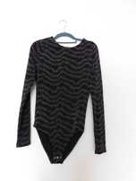 F&F czarne srebrne body 38