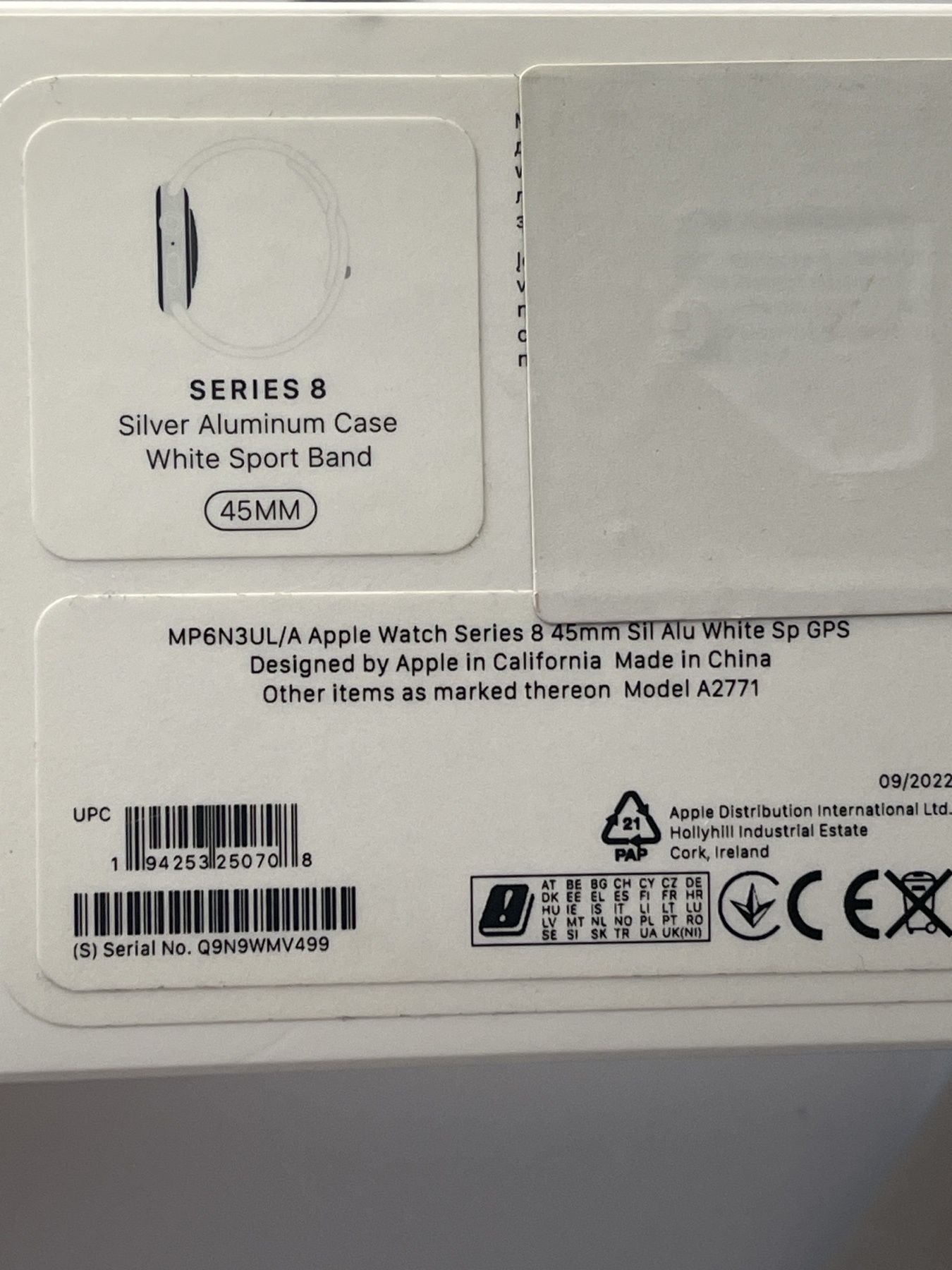 Apple watch 8/45 mm