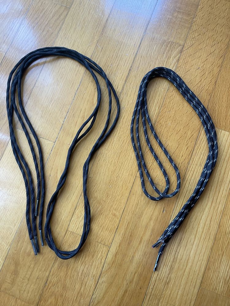 Cordões atacadores novos para botas trail ou sapatilhas