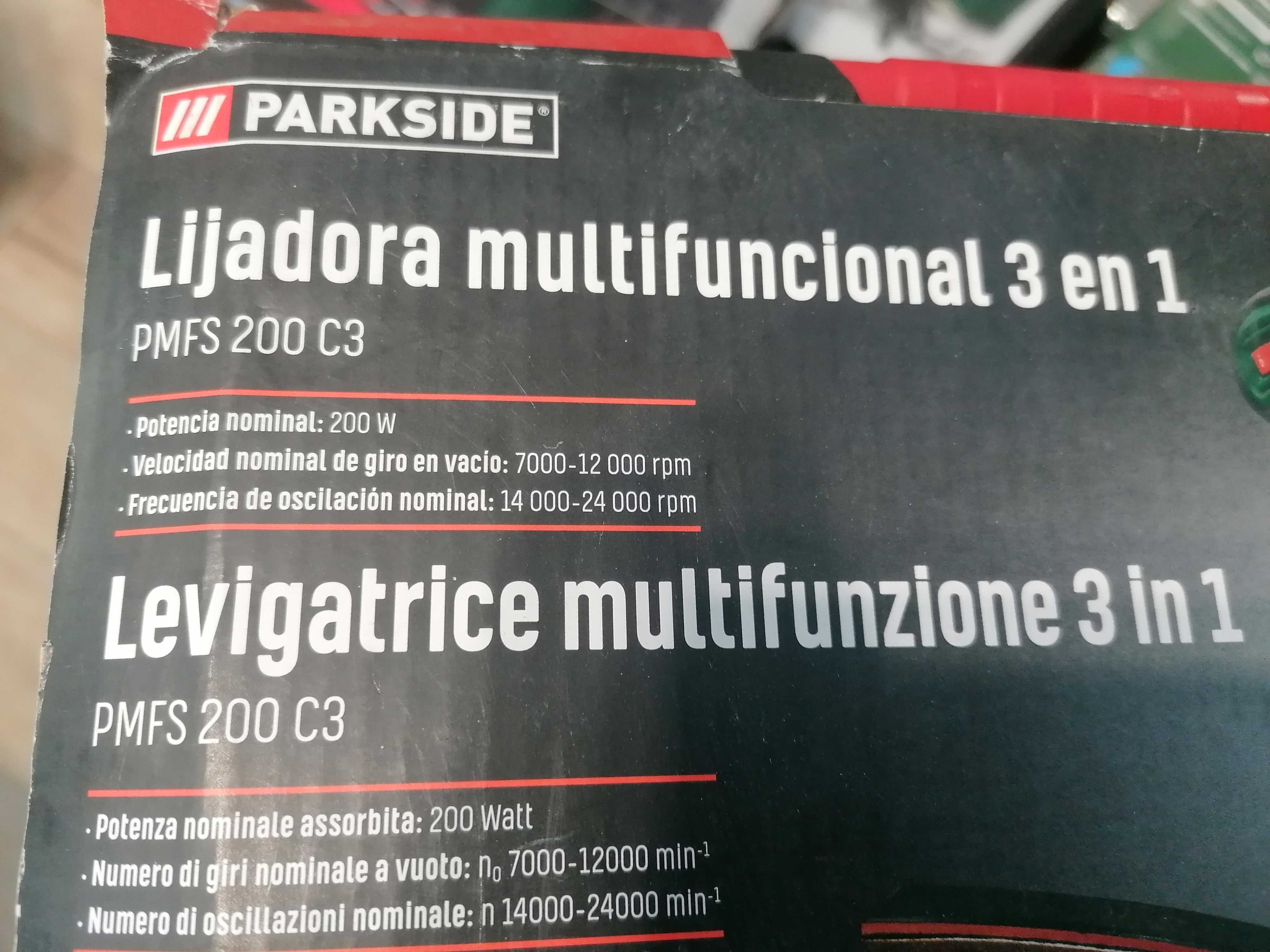 SZLIFIERKA PARKSIDE PMFS 200 C3 wielofunkcyjna oscylacyjna mimośrodowa
