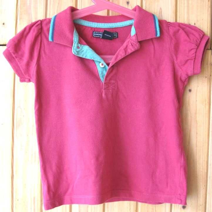 bluzka polo fuksja różowa 24 miesiące 92 cm American Living