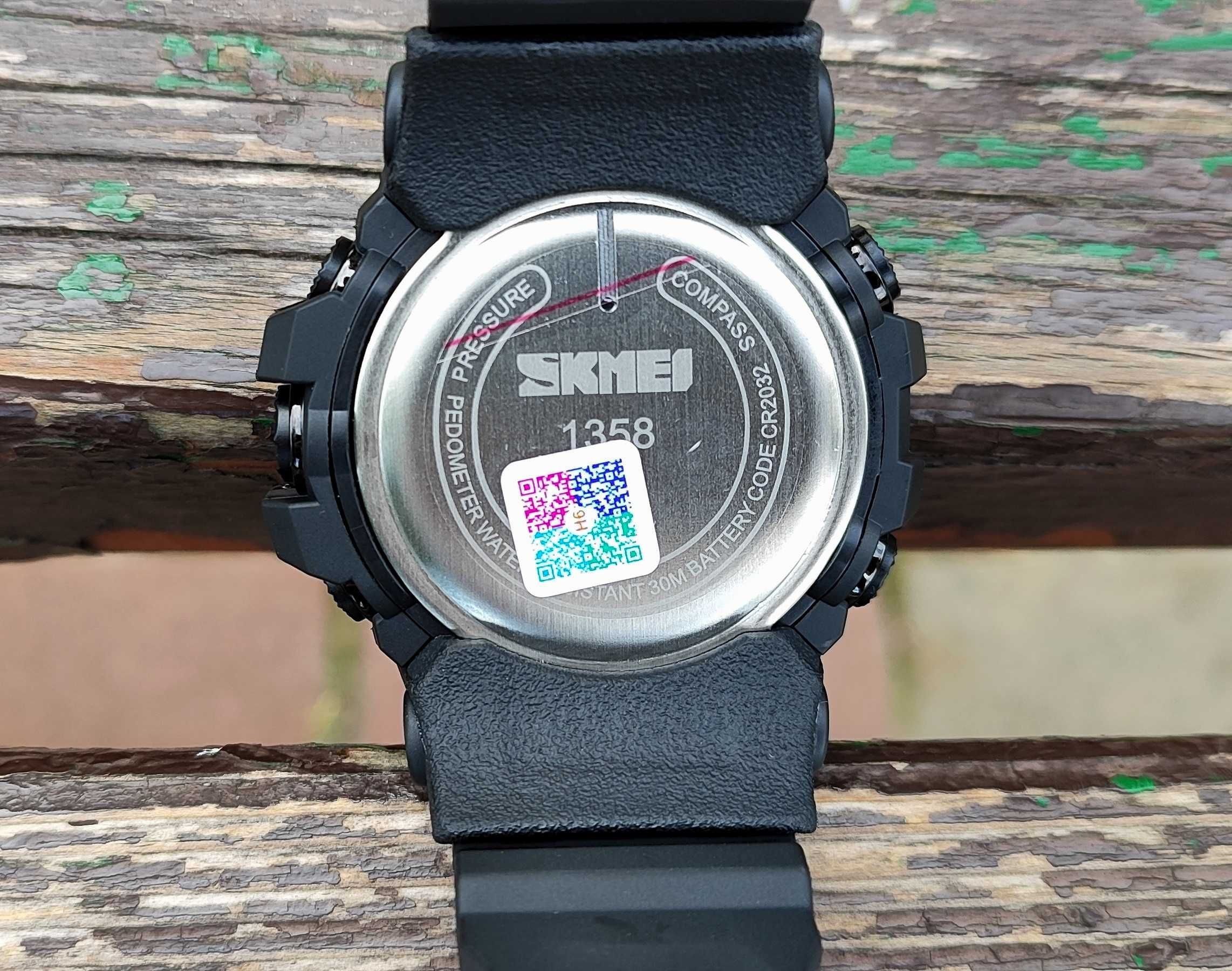 Ремінець чорний Skmei 1358 Thermometer Compass крокомір барометр НОВИЙ
