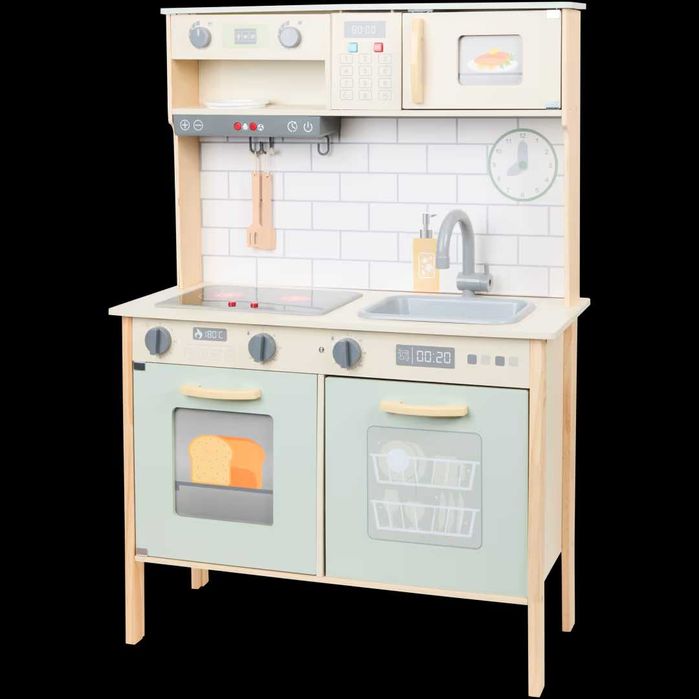 Drewniana kuchnia Mini Matters dla dzieci z dźwiękiem i światłem ŚWIĘT