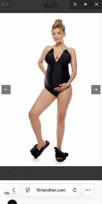 Купальник для вагітних Flirt and Tan (білий!)