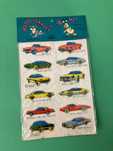 Embalagem Autocolantes Almofadados de Carros Puffy Stickers Anos 80