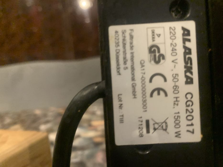 Потужний електричний Гриль Alaska 1500w