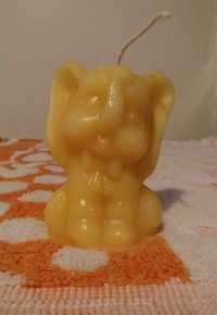 Słonik - figurka świeczka z pszczelego wosku