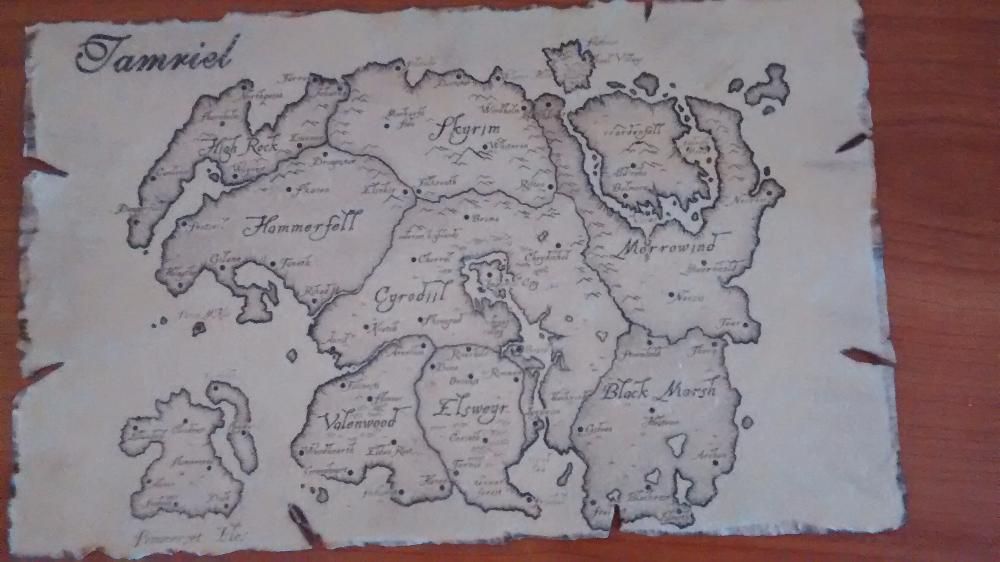 Réplica mapa Morrowind NOVO