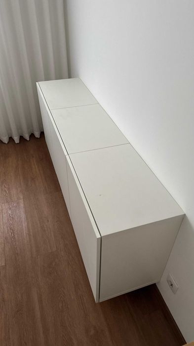 Aparador Branco de 3 Módulos