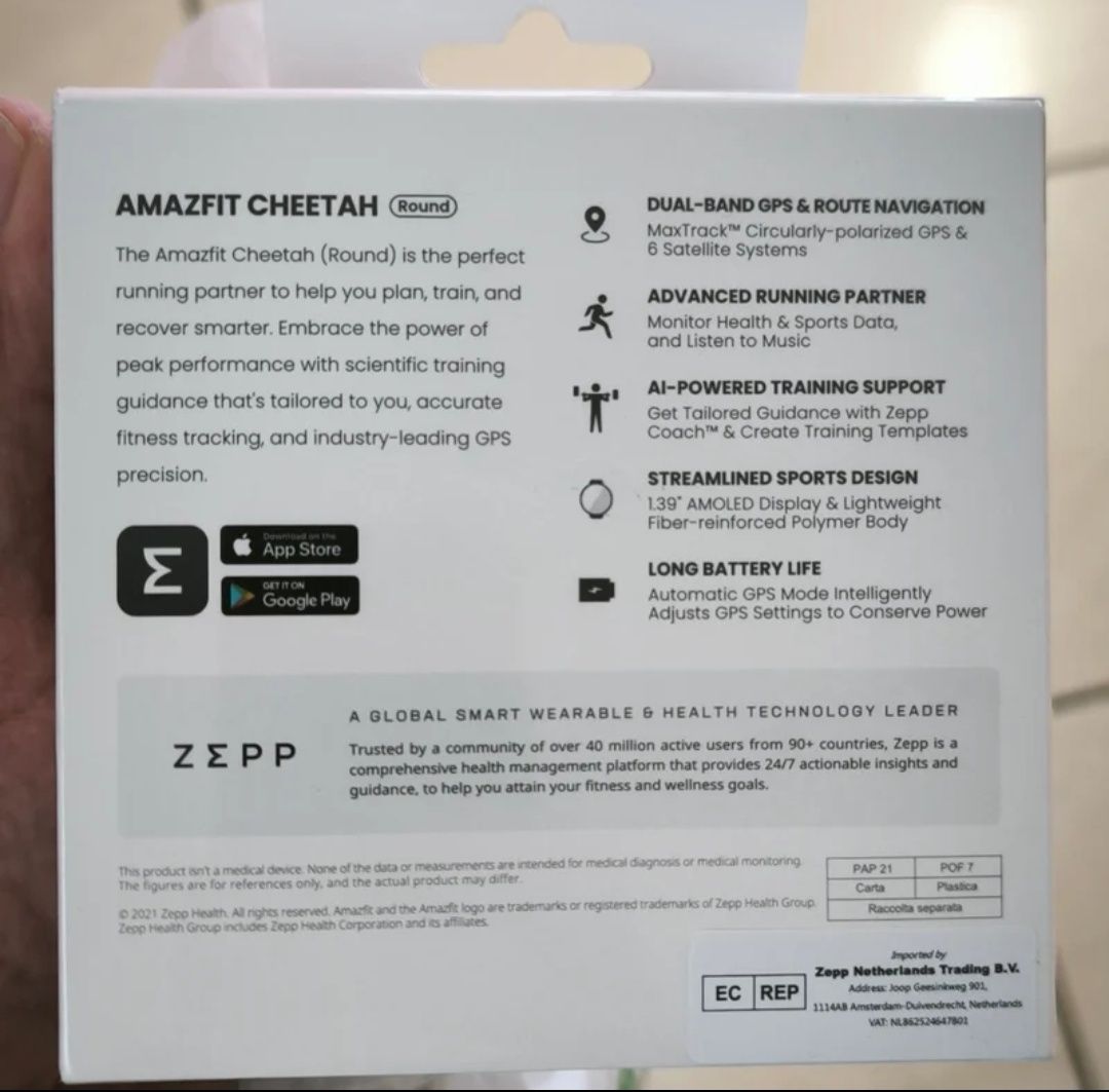Relógio amazfit cheetah  novo
