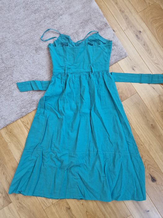 Sukienka z lnem letnia Reserved S 36