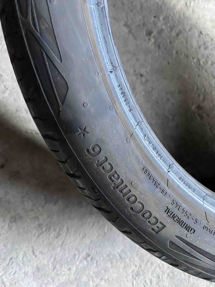 225.40.18 Continental 2шт лето БУ склад шины резина из Европы 40 R18