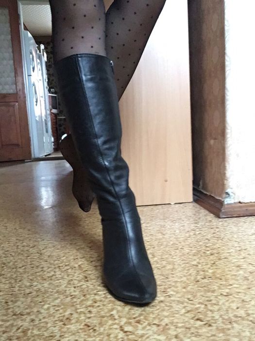 Кожаные зимние сапоги 38 р