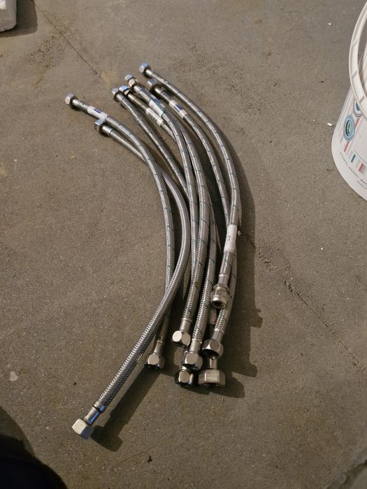 Przyłącze wężyk elastyczny w oplocie 3/8 10mm 50cm