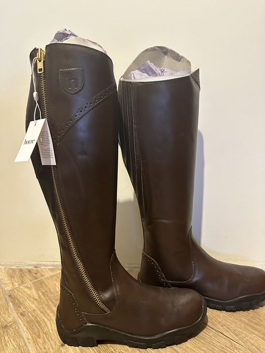 Oficerki jeździeckie buty zimowe horze Aspen termobuty