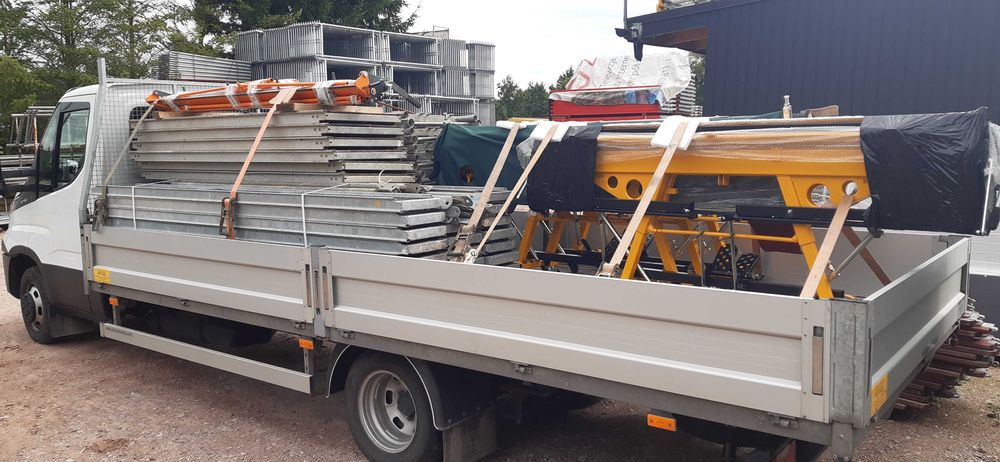 Rusztowanie elewacyjne 216m2 typ Plettac nowe idealne na domki