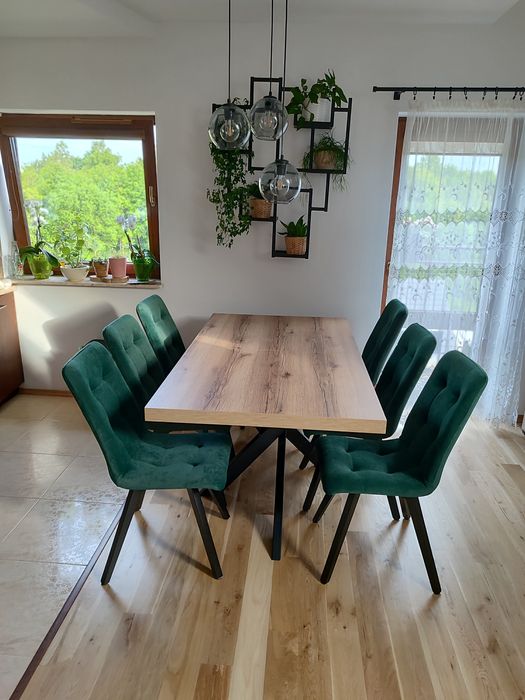 Stół pająk, metalowe nogi, gruby blat, 20 kolorów