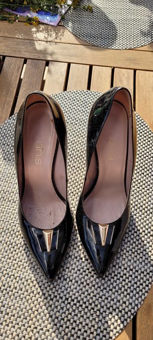 Szpilki czarne, rozmiar 39, wysokie