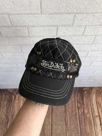 Вінтажна Кепка(шапка)бейсболка Von Dutch(ВонДатч)з великим логотипом