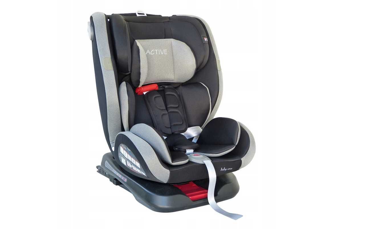 BEZPIECZNY Fotelik samochodowy ACTIVE 0-36 kg ISOFIX Obrót 360° (F03)