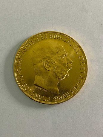 Золотая монета 100 крон. Австрия.
