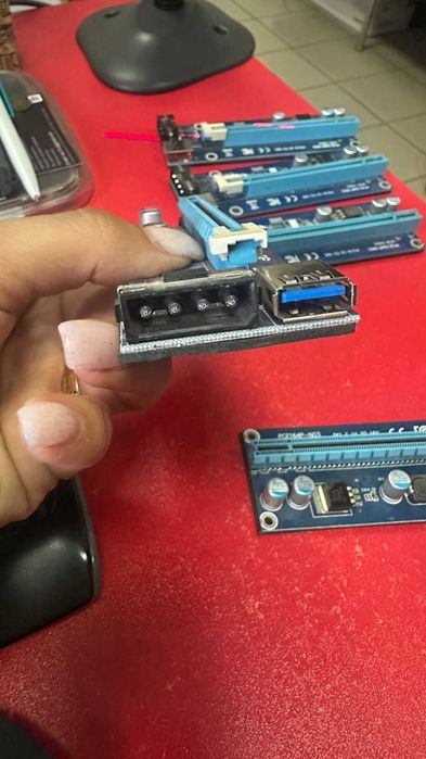 Адаптер PCI-E 1X to 16X Riser Card VER006S (PCE164P-N03)