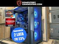 NOWY Komputer Gamingowy 7-5700x Ryzen 32GB/2000SSD RX 6600 Win11 RATY
