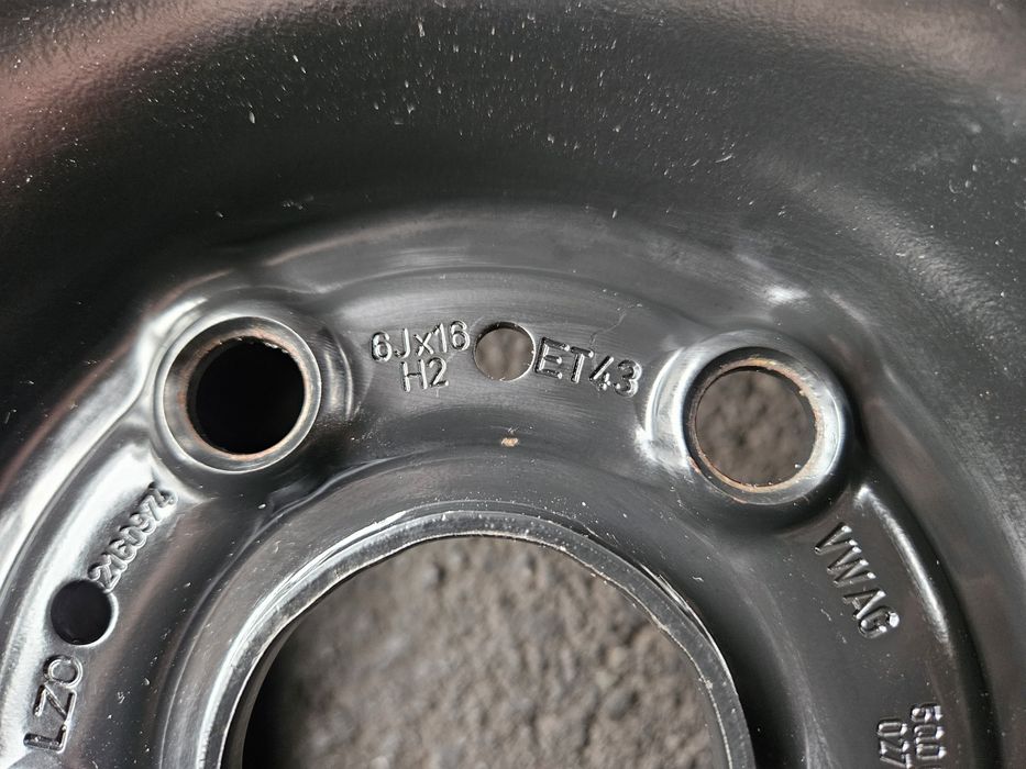 Felgi Stalowe Vw Audi Seat Skoda 16 Cali 5x112 6J16 ET43