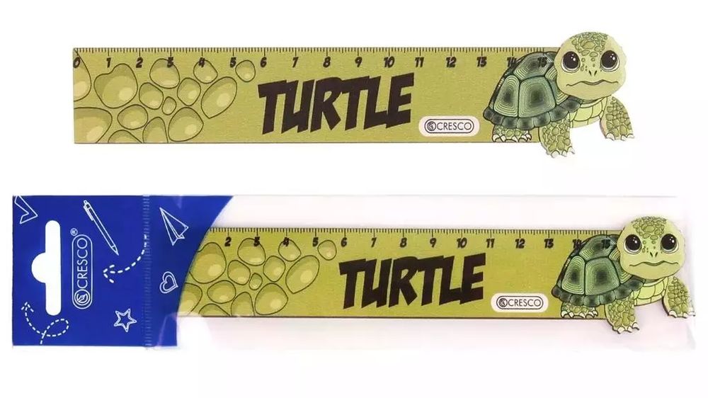 Linijka drewniana Żółw. Cresco. Nowy Produkt