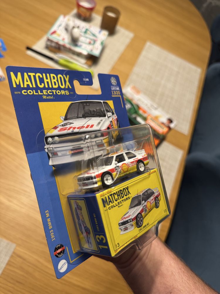 Matchbox Collectors 1993 BMW M3 E30 Rally Hot Wheels otwierana maska