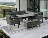 Meble ogrodowe zestaw technorattan sofa stół kolory