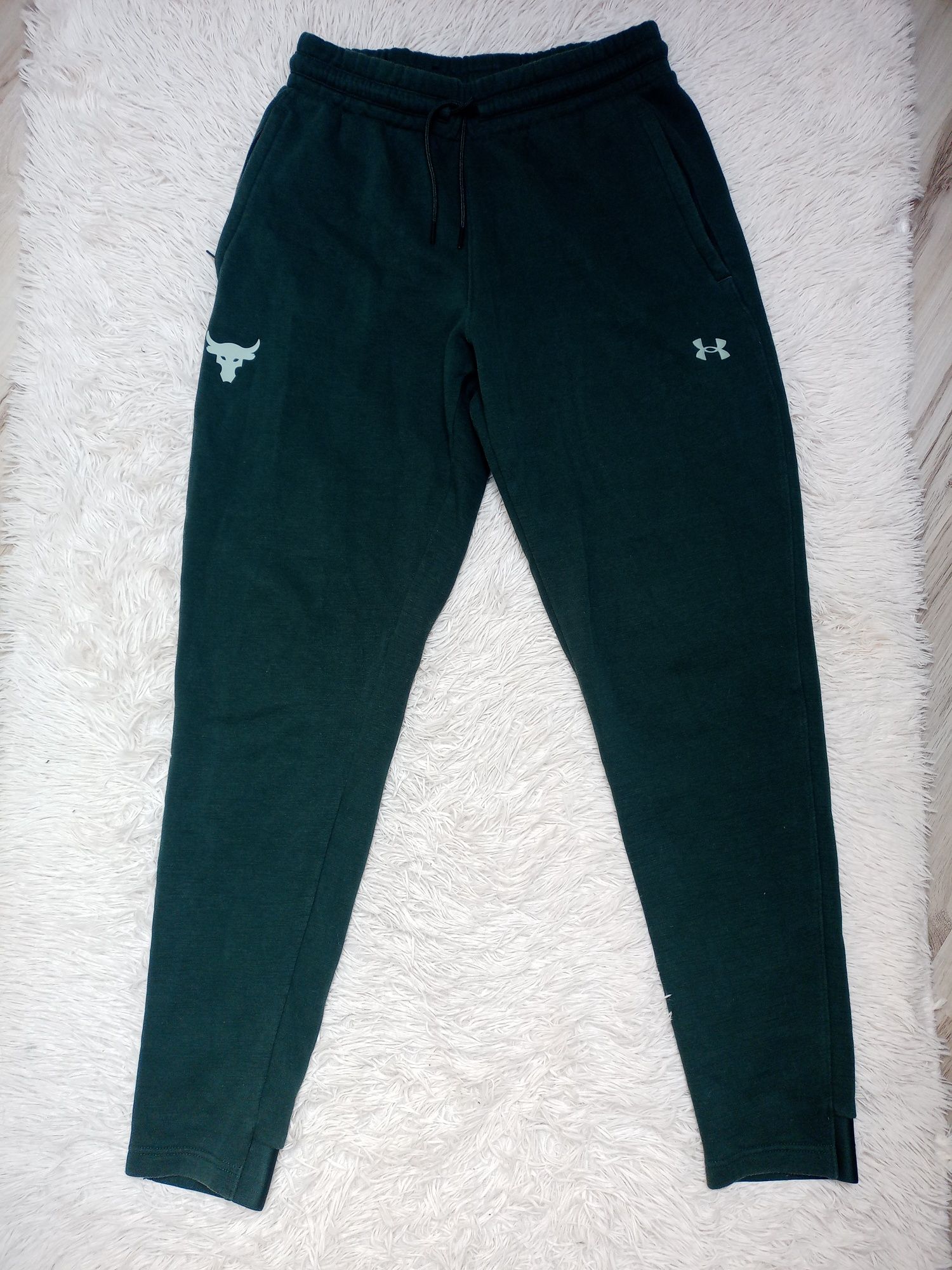 Spodnie dresowe bawełniane męskie under armour project rock rozmiar m