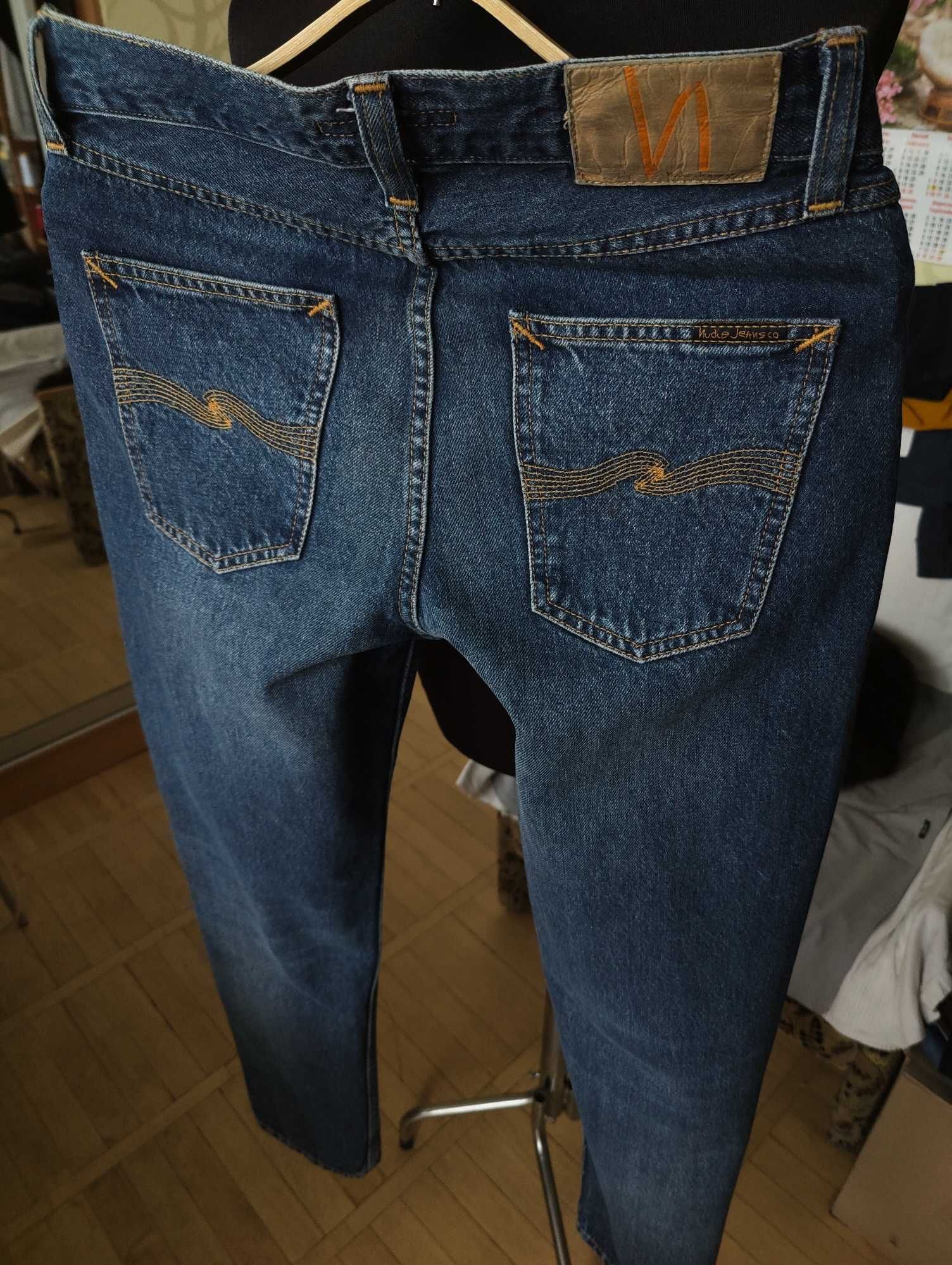 Джинсы Nudie jeans Gritty Jackson Italy w29 mid blue.