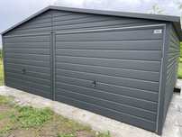 Garaż blaszany 6x5, grafit, antracyt, PRODUCENT