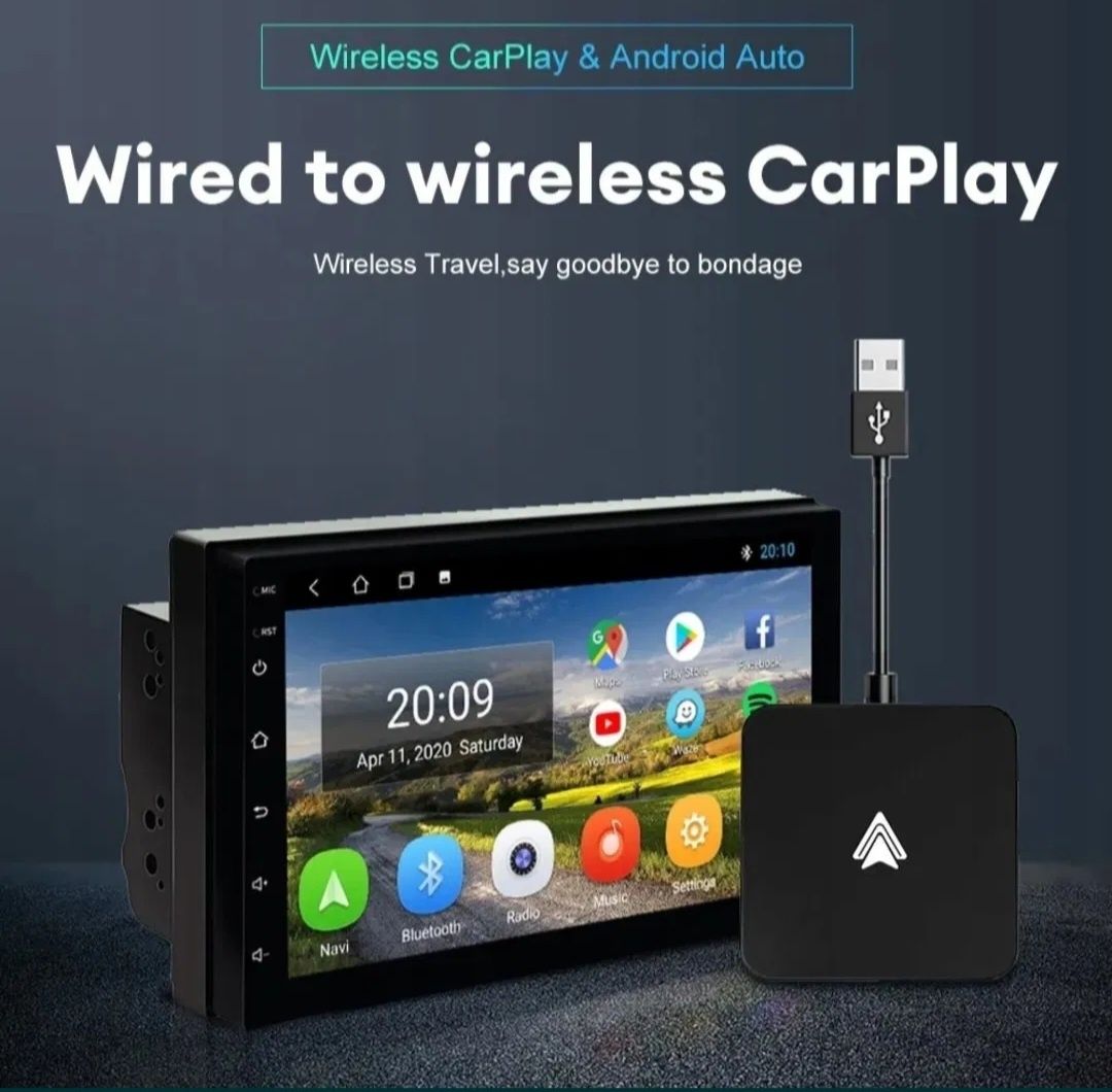 Adapter bezprzewodowy Mini Carplay i Auto Box do większości model